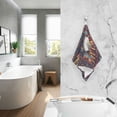 thumbnail image 2 of Yayeee 100% Cotton Hand Towels for Bathroom 16" x 28" Soft Absorbent Kitchen Towel, Brown Abstract Eagle, 2 of 7