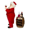 thumbnail image 2 of Kurt S. Adler Fabrich√© Wine Tasting, 2 Piece Set Santa, 10.5-Inches, Multi-Colored, 2 of 6