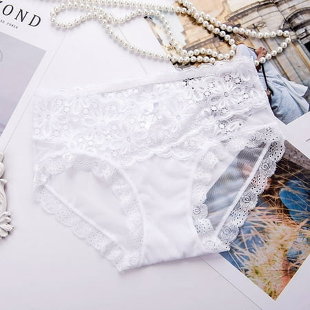Womens Underwear Seamless Bikini Lace Underwear Half Back Covering Panties Panties Bikini for Women Seamless Bikini Underwear Women Seamless Cotton Lace High Waist Panties Cotton for Women Combo 20
