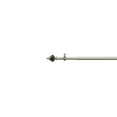 thumbnail image 4 of Metal Gray/Mahogany Adjustable Window Curtain Polyresin Finial Set - 48" to 86", 4 of 5