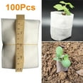 thumbnail image 1 of Bolsas de vivero de plantas Wmkox4186yii no tejidas maceta de plántulas de Tela 100 piezas, 1 of 9