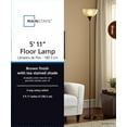 thumbnail image 7 of Mainstays 71" Brown Floor Lamp, Modern Design, 7 of 7