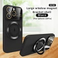 thumbnail image 1 of Magnet Holder Case for iPhone 15 14 13 12 11 Pro Max Plus Cover Large View All-round Camera Shell for Magsafe Charge Stand Funda, 1 of 7