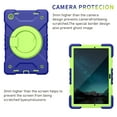 thumbnail image 4 of Dteck Case for Samsung Galaxy Tab A8 10.5 Inch 2022,Shockproof Cover with 360 Rotating Handle Kickstand Shoulder Strap Heavy Duty Case for Samsung Galaxy Tab A8 10.5" X200/X205/X207,Navy/Green, 4 of 9