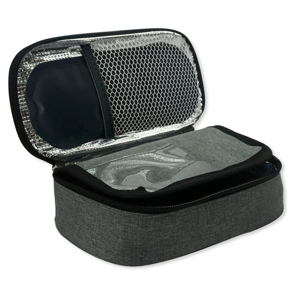 Pluokvzr Insulin Case Bag Portable Insulin Cooling Pack Insulin Cooler Travel Case Insulated Diabetic Bag with Handle Insulin Org