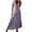 Purple, variant on Uaswgudfs Women's Boho Summer Casual Short Sleeve V-Neck Midi Dress - 2025 Geometric Print Cotton Blend Lightweight Everyday Dress Blue L