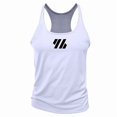thumbnail image 2 of Men'S Gym Workout Tank Tops Stringer Muscle Cut Shirt Quick Dry Athletic Sleeveless T-Shirt Vest White XL, 2 of 6