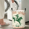 thumbnail image 5 of Goofa West Cowboys Printed Circular Hamper,Laundry Basket with Handles,Storage Baskets Foldable,Large Capacity Laundry Hamper-Medium, 5 of 6