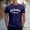 Dark Blue, variant on Los Angeles California Graphic Tees for Men Summer Casual Short Sleeve Crewneck Tshirts Streetwear