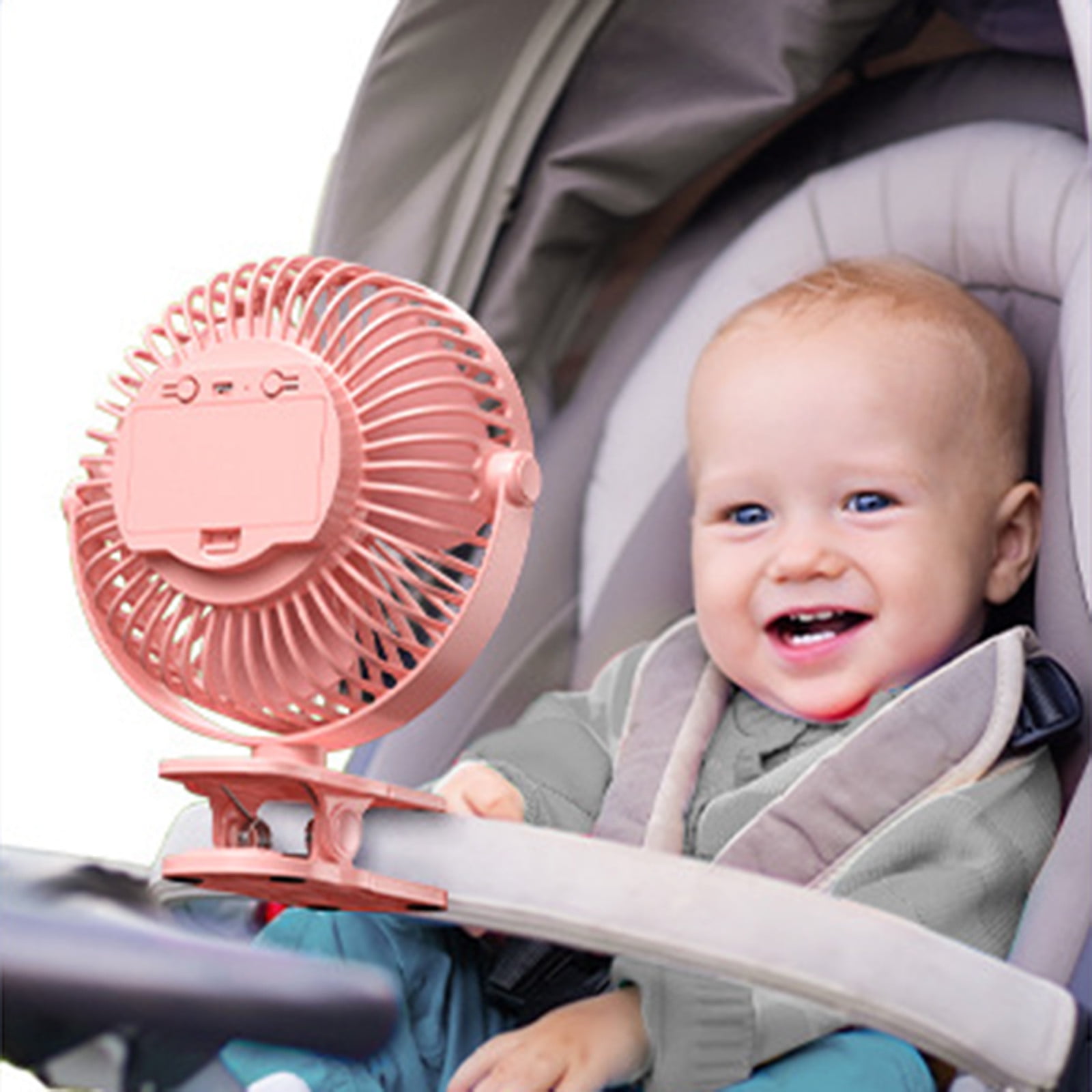 BZPIZ Desk Fan Mini Portable Clip-on Fans USB Rechargeable Mini Personal Cooling Fan for Home Office Outdoor Travel