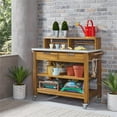 thumbnail image 1 of Homestyles Banc de Rempotage en Bois Brun Maho, 1 of 8