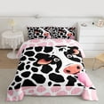 thumbnail image 2 of Castle Fairy Animal Cow Bedding Comforter Set 2pcs for Boys Girls,Rustic Farmhouse Twin Comforter Sets Microfiber,Cattle Print Breathable Bedding Set,Breathable Home Decor,Reversible, 2 of 8