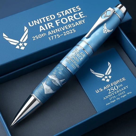 250th Anniversary Pen, Commemorative Writing Instrument, USA Independence Day Collectible Gift, 2ml Ink Capacity, Elegant Keepsake for Patriotism, Unity, and American History Celebration