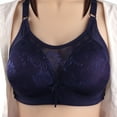 thumbnail image 4 of Akiihool Womens Plus Size Everyday Bras Women's Invisible Embrace ComfortFlex Fit Wirefree Bra (Blue,38C), 4 of 5