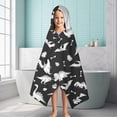 thumbnail image 6 of Dinosaur Silhouette Pattern Hooded Bath Towel，60"x35" for Ages 3 To 12 Kids, Quick Dry Lightweight Soft Microfiber Hood Beach Towel Cover Up for Kids, 6 of 7