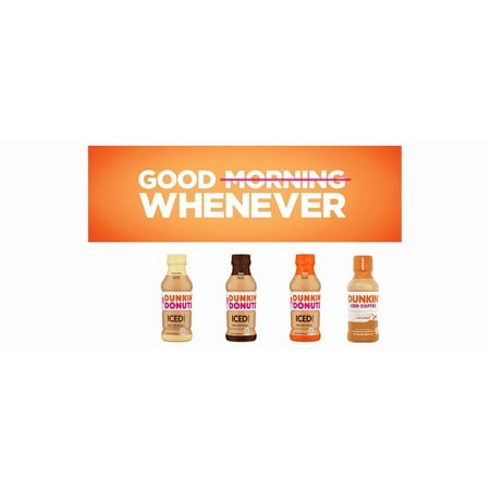 Dunkin Donuts Iced Coffee Variety Pack, 12 Bottles, Mocha, Original, French Vanilla and Caramel