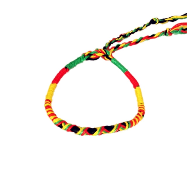 Wosthever Cordón de la suerte artesanal, cuerda trenzada de moda de estilo étnico, artesanal de bricolaje, cadena de muñeca de Artesanía Tipo 3