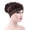 Dark Coffee, variant on Women Soft Velvet Rhinestones Turban Hat Slouchy Baggy Beanie Hat Head Wrap Caps