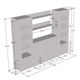 thumbnail image 5 of Soho 3 Modern Wall Unit Entertainment Center with 16 Color LED Lights, 5 of 5