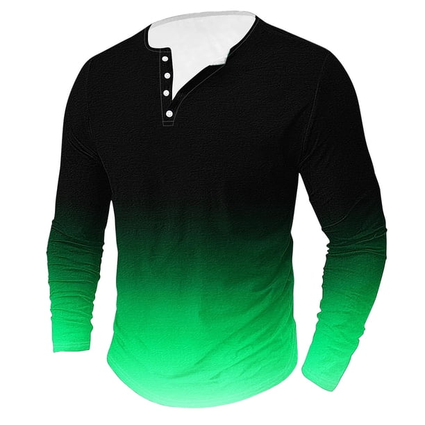 Blusas y camisas de manga larga con cuello redondo para hombre, estilo casual, cuello redondo, estampado, para fitness, deportes, manga larga, blusa de poliéster.