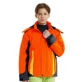 thumbnail image 6 of Wantdo Boy's Winter Jacket Windproof Ski Jacket Thicken Warm Winter Coat Orange 14/16, 6 of 7