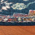 thumbnail image 3 of SAFAVIEH Crystal Debra Southwestern Area Rug, Navy/Fuchsia, 5' x 5' Round, 3 of 10