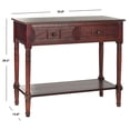 thumbnail image 5 of SAFAVIEH Samantha Contemporary 2 Drawer Console, Dark Cherry, 5 of 6