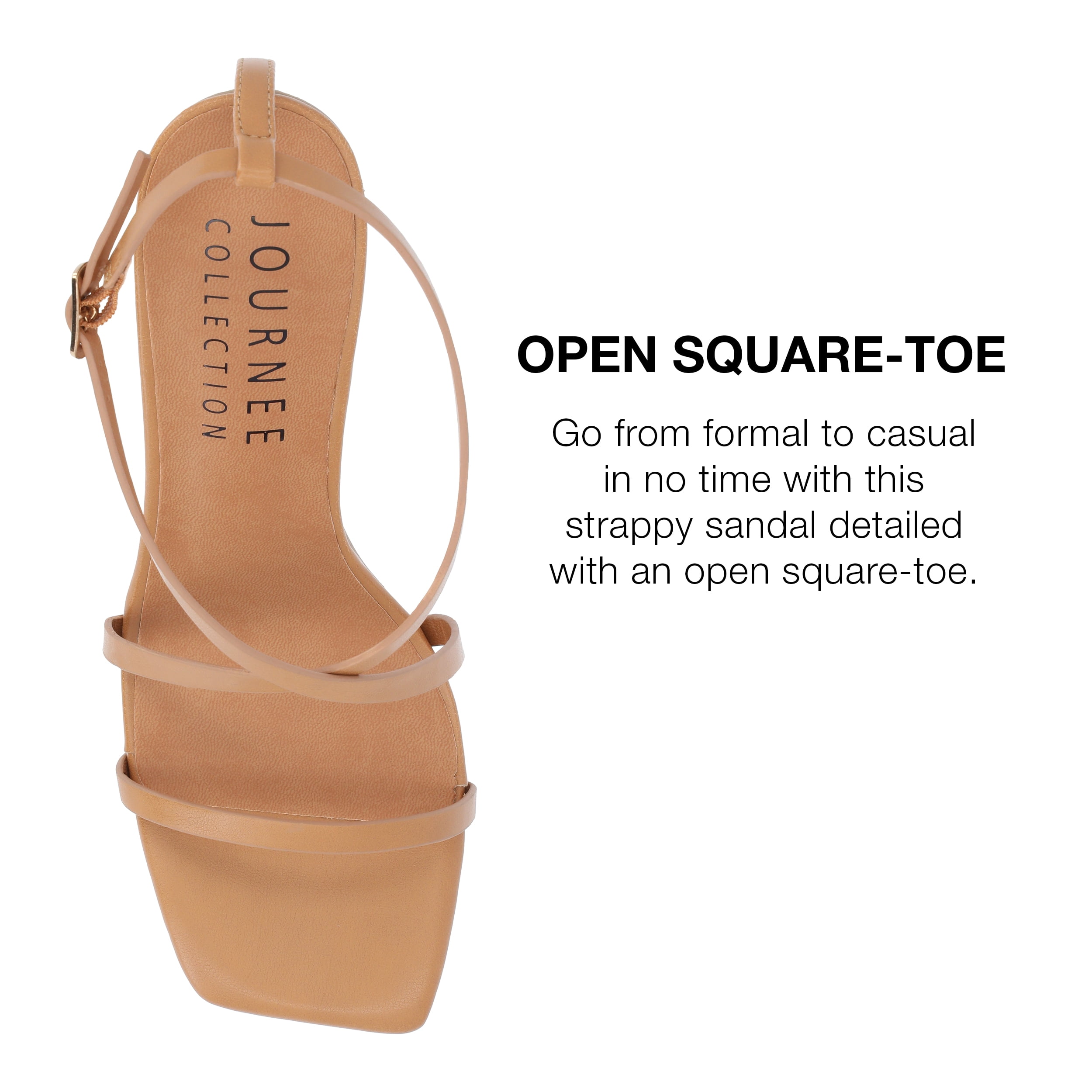 Journee Collection Womens Lenorra Tru Comfort Foam Covered Block Heel Sandals