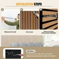 thumbnail image 4 of Wood Panels for Wall and Ceiling, 46.45" x 23.81" Wall Panels for Interior Wall Decor, 3D Wood Slat Wall Panel/Fluted Soundproof Wood Fluted Slat Sound Absorbing Panels, Teakwood 2 Pack, 4 of 8