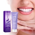 thumbnail image 2 of Promotion Pasta de dientes blanqueamiento de dientes púrpura pasta de dientes blanqueadora hidroxiapatita corrección de color sin fluoruro sabor a menta 100ml(Buy 2 Get 1 Free), 2 of 6