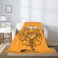 thumbnail image 4 of Manta de felpa suave y cómoda de Garfield, manta de felpa ligera y cálida de franela y mantas para sofá cama de 60" x 50", 4 of 8