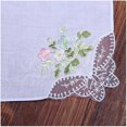 thumbnail image 3 of White Lace Facial Towel for Decor 12Pcs Embroidered Cotton Wedding Napkins, 3 of 3
