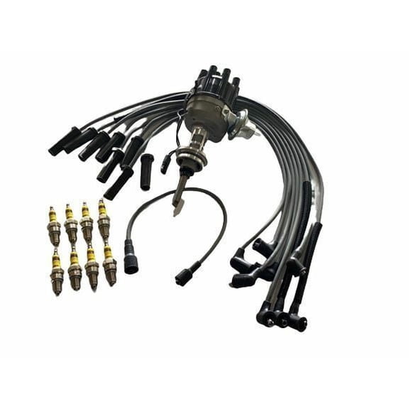Distributor with Wires and Spark Plugs For Plymouth DODGE Charger Pickup 67 to 73 303820