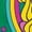 KELLY GREEN, variant on - Band Together - Poppy Rainbow - Toddler and Youth Short Sleeve Graphic T-Shirt