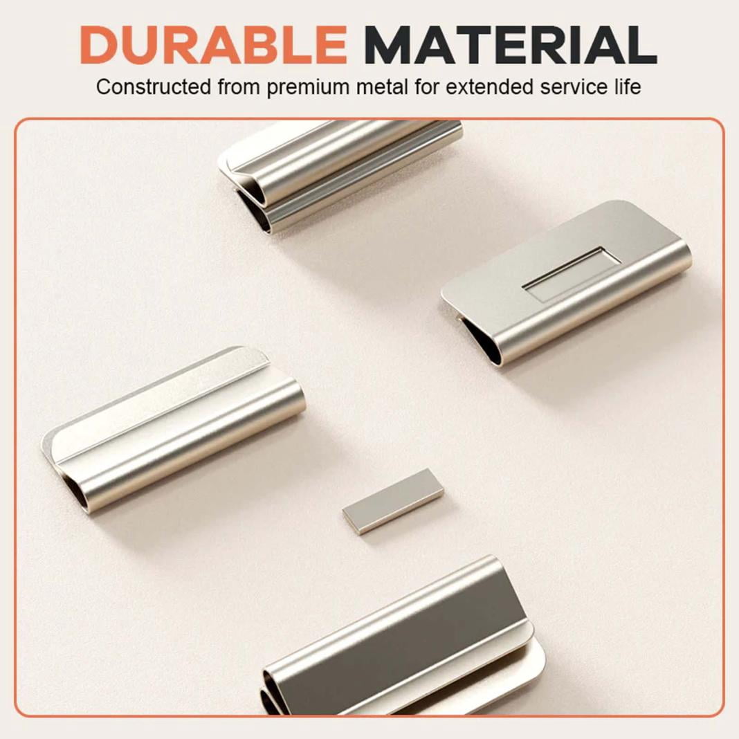 Fountwell Magnetic Curtain Clips – Hold Curtains Closed, Detachable Buckle, No Drill, Privacy Protection for Indoor & Outdoor Patio Curtains