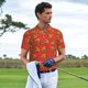 thumbnail image 3 of Balery Pizza Cartoon Camisa Polo de Hombre con Estampado, de Manga Corta y Tejido Medio, Camisa Tipo Golf Polo-3X-Large, 3 of 6