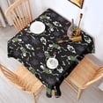 thumbnail image 2 of Halloween Skeleton Ghost Pattern Square Tablecloth,Waterproof Square Table Cover,Wipeable Spillproof Washable Table Cover for Home Kitchen Party Decor 60"x60"(152x152cm), 2 of 6