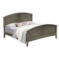 thumbnail image 2 of Contemporary Home Living Wooden Curved Rail King Panel Bed - 85" - Gray, 2 of 4