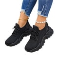 thumbnail image 4 of Domzle Walking Shoes for Women Nursing Slip Work Sock Sneakers Platform Comfortable Weight Light Black 43, 4 of 8