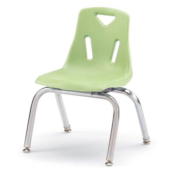 Stacking Chair with Chrome-Plated Legs - 12" Ht - Key Lime