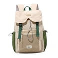 thumbnail image 3 of Mochila escolar para niñas, ideal para actividades al aire libre, viajes y compras. Verde, 3 of 8