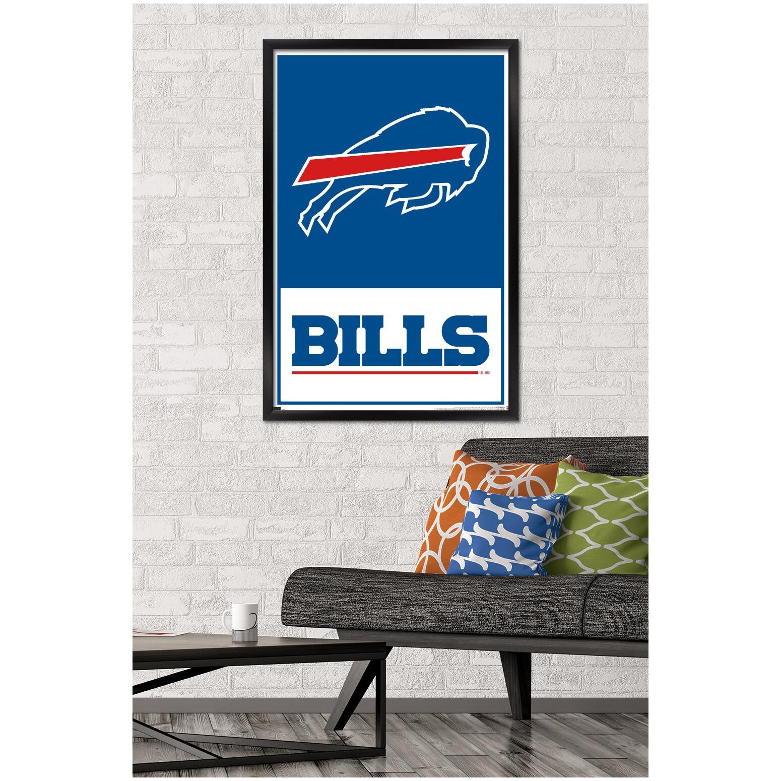 NFL Buffalo Bills - Logo 21 Wall Poster, 22.375" x 34", Framed