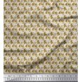 thumbnail image 1 of Soimoi Poly Georgette Fabric Flower Artistic Printed Craft Fabric by The Yard 42 Inch Wide, 1 of 3