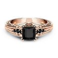 thumbnail image 1 of Trendy Women Ring Square Cubic Zirconia Not Easy to Break Accessories Elegant Finger Ring for Banquet 26-27s, 1 of 5