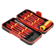 13pcs 1000V Changeable Insulated Screwdrivers Set with Magnetic Slotted Phillips Pozidriv Torx Bits Electrician Tools Kit