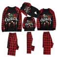 thumbnail image 1 of Penkiiy Pyjamas de Noël pour la Famille Ensemble de Pyjamas Assortis, Pyjamas de Vacances de Noël à Carreaux Rouges avec Rennes pour Femmes Hommes Enfants Rouge TG, 1 of 5