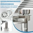 thumbnail image 3 of Uxcell Star Internal Tooth Lock Washers Push on Retaining Clips Manganese Steel Quick Speed Locking Washers for Fastening Silver 100 3 mm, 3 of 7