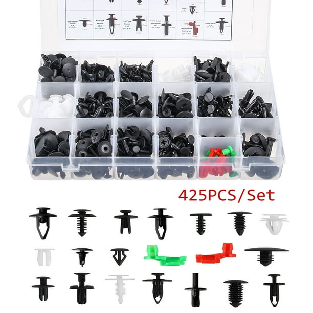 425 PCS Auto Clips Car Body Retainer Assortment Clips Auto Push Rivets