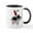 White/Black Inside, variant on CafePress - Rooster Sitting On Pig Mug - 11 oz Ceramic Mug - Novelty Coffee Tea Cup