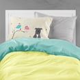 thumbnail image 2 of Christmas Presents between Friends Bull Terrier - Blue Fabric Standard Pillowcase, 2 of 2